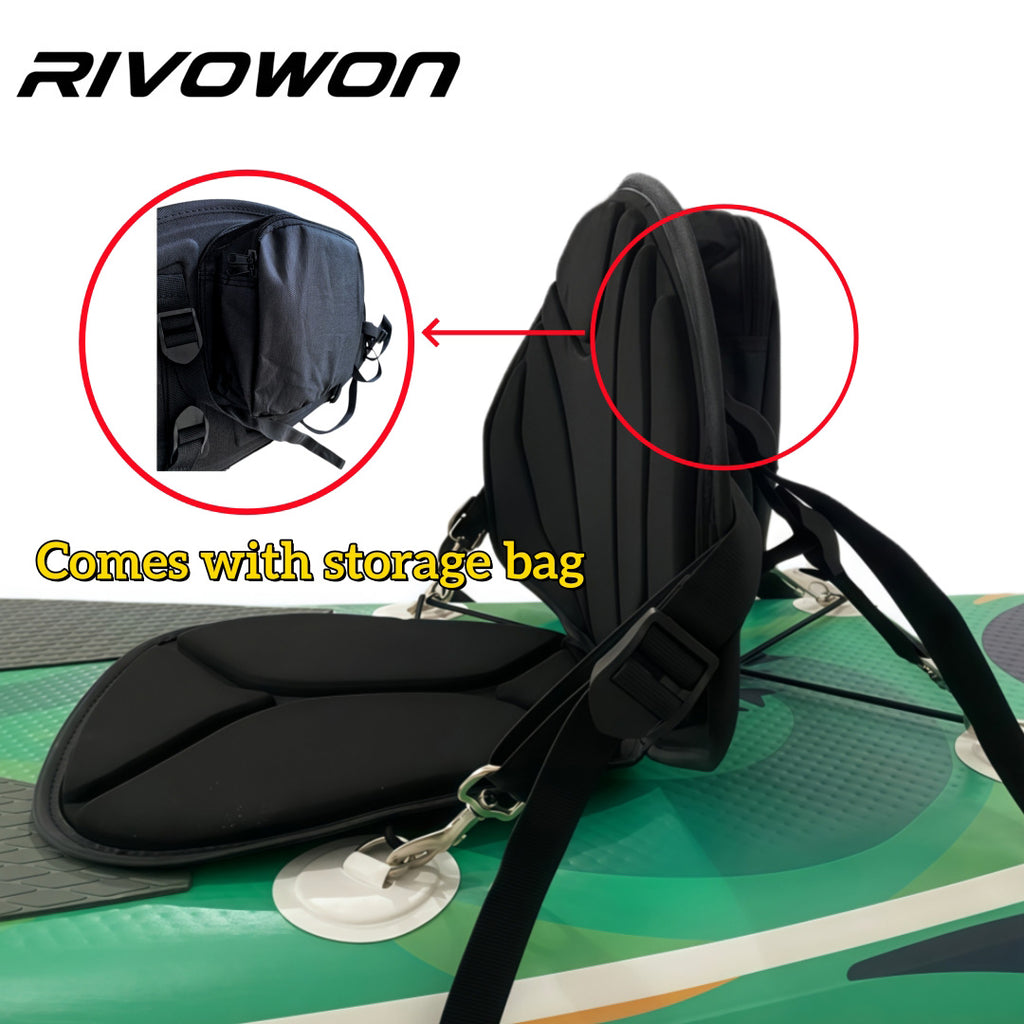 Padded Kayak Seat with Storage Bag