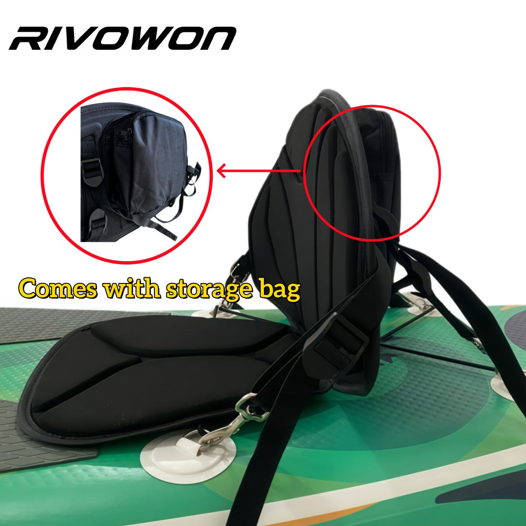 Padded Kayak Seat with Storage Bag