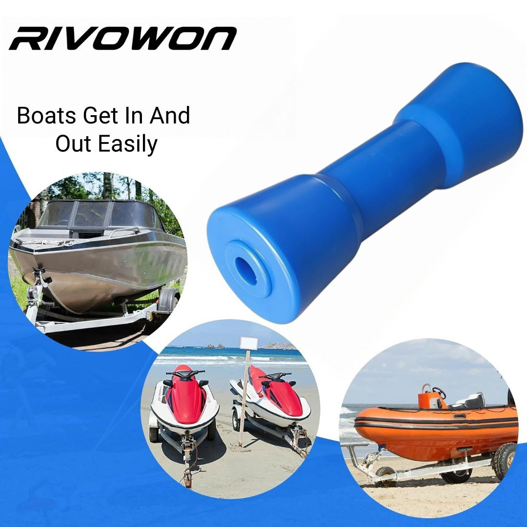 Heavy-Duty PU Boat Trailer Keel Roller for Hull Support