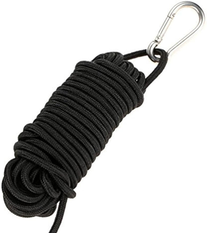 Drift Anchor Tow Throw Leash Line With EVA Buoy Ball & Clip, Kayak Canoe Accessories