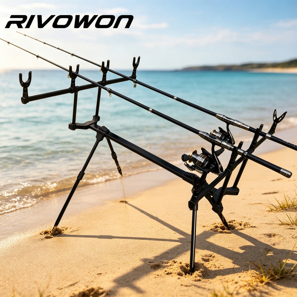 Adjustable Folding 4-Rod Carp Fishing Rod Pod