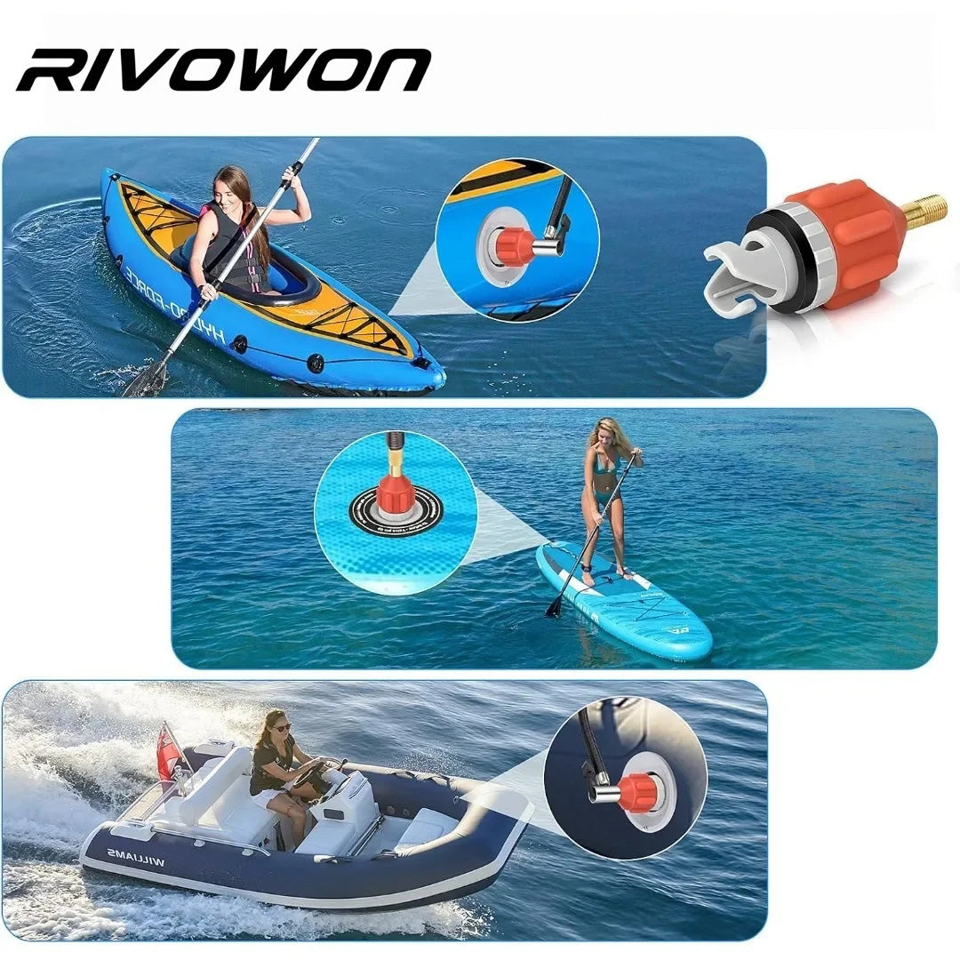 Inflatable Boat Quick Air Valve Adaptor Inflation Connector