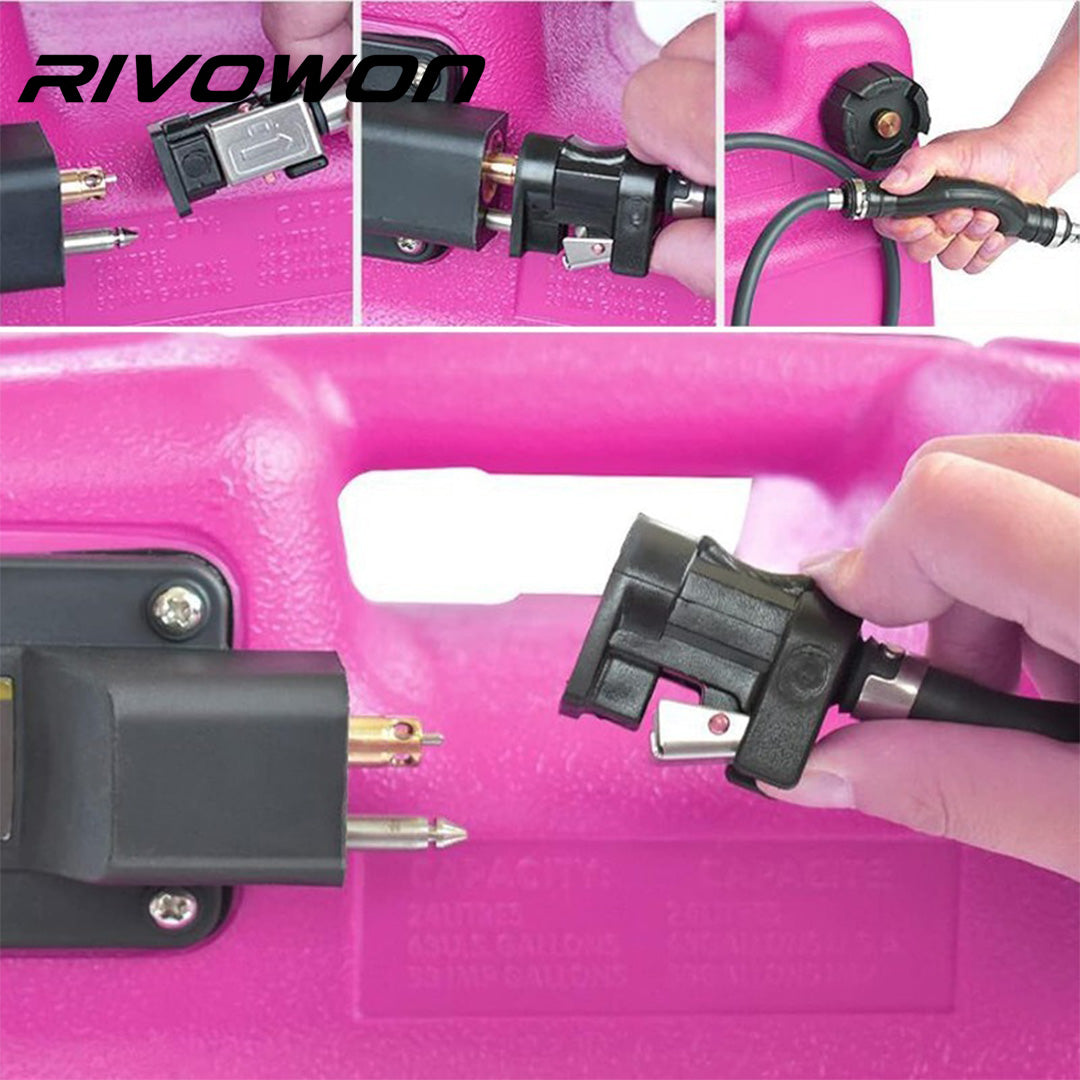 Outboard fuel pipe with manual pump quick connector