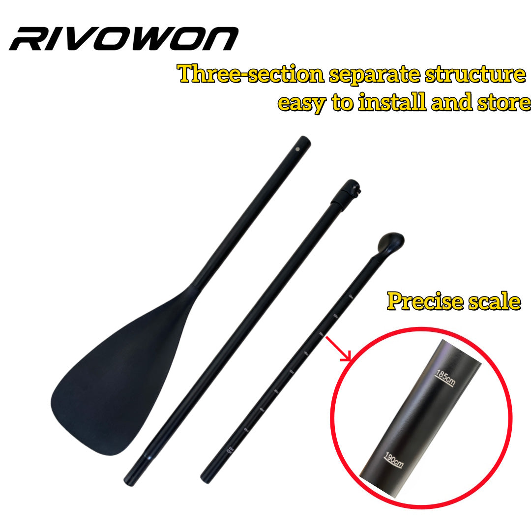 Three-section split paddle