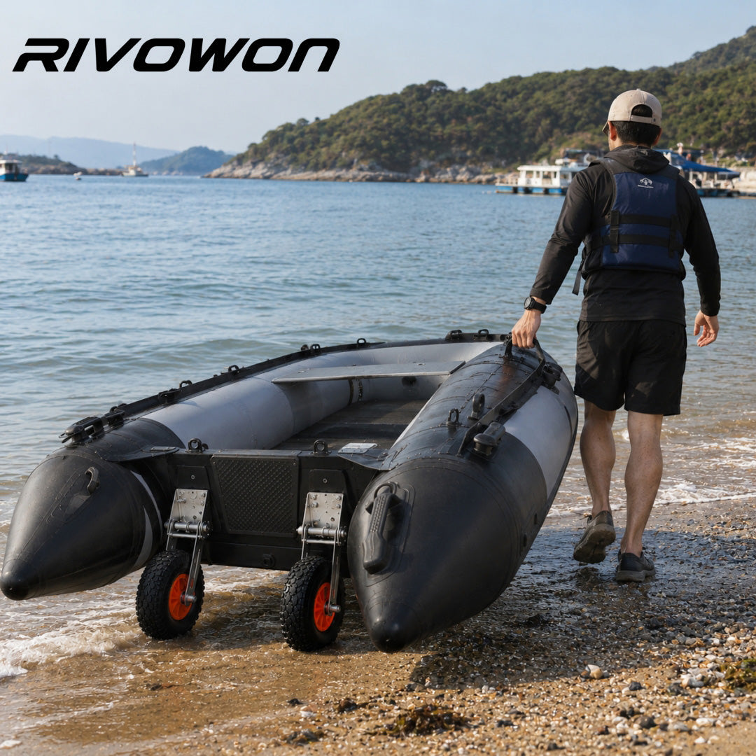 Inflatable Boat Launching Wheels with 10.2in Pneumatic Tires