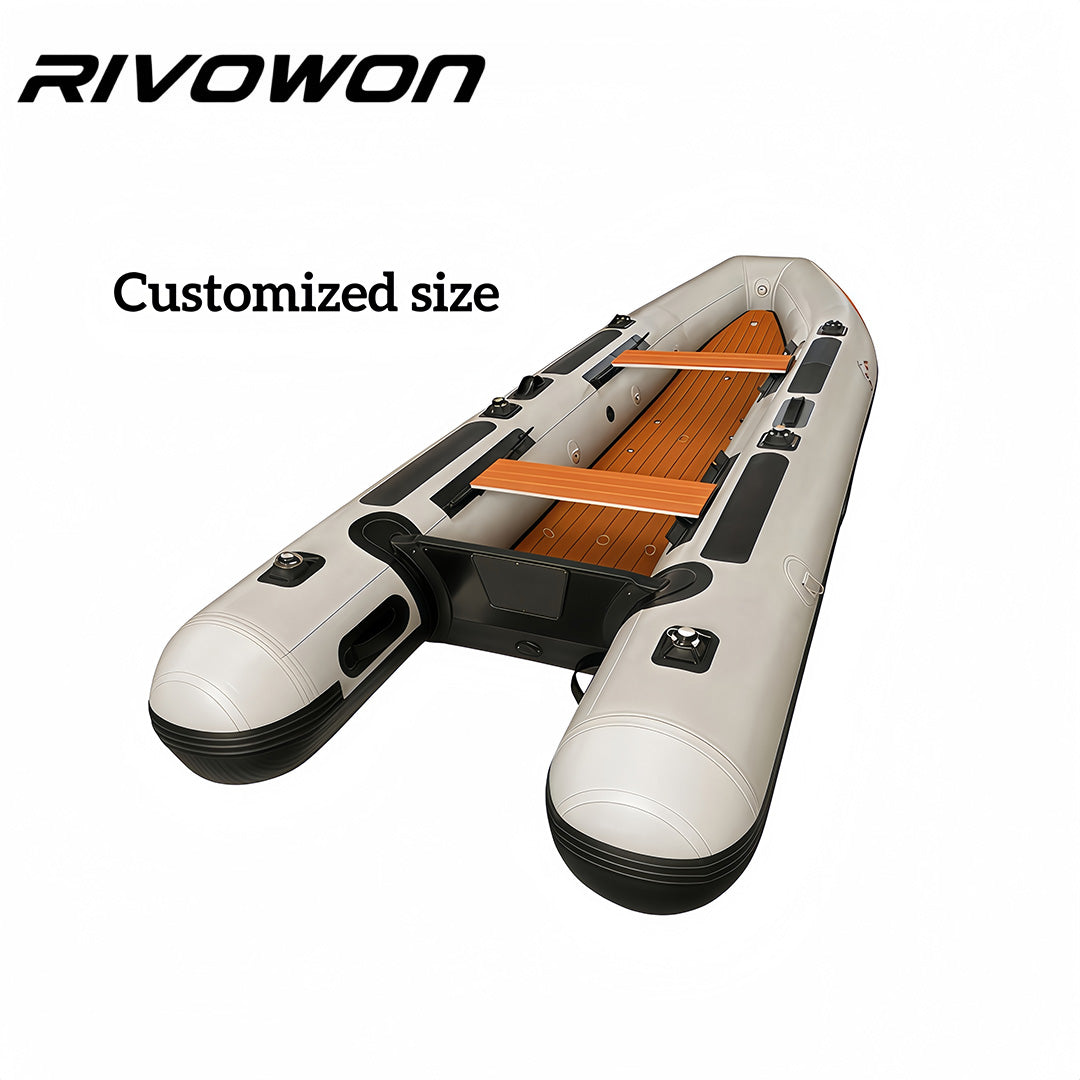 RIVOWON SD400 Inflatable Dinghy  Air Floor with EVA Decking