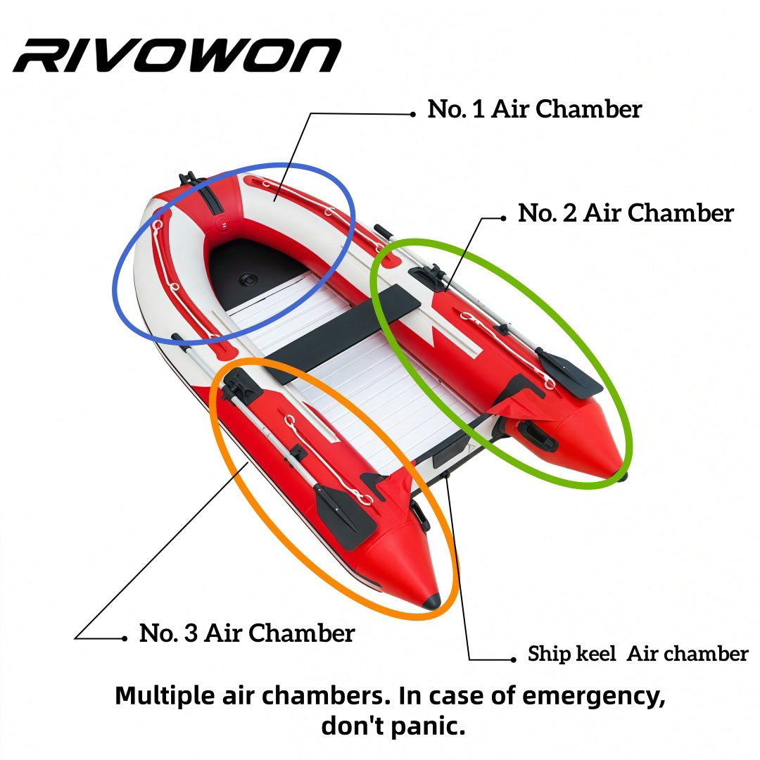 Red White Inflatable Kayak
