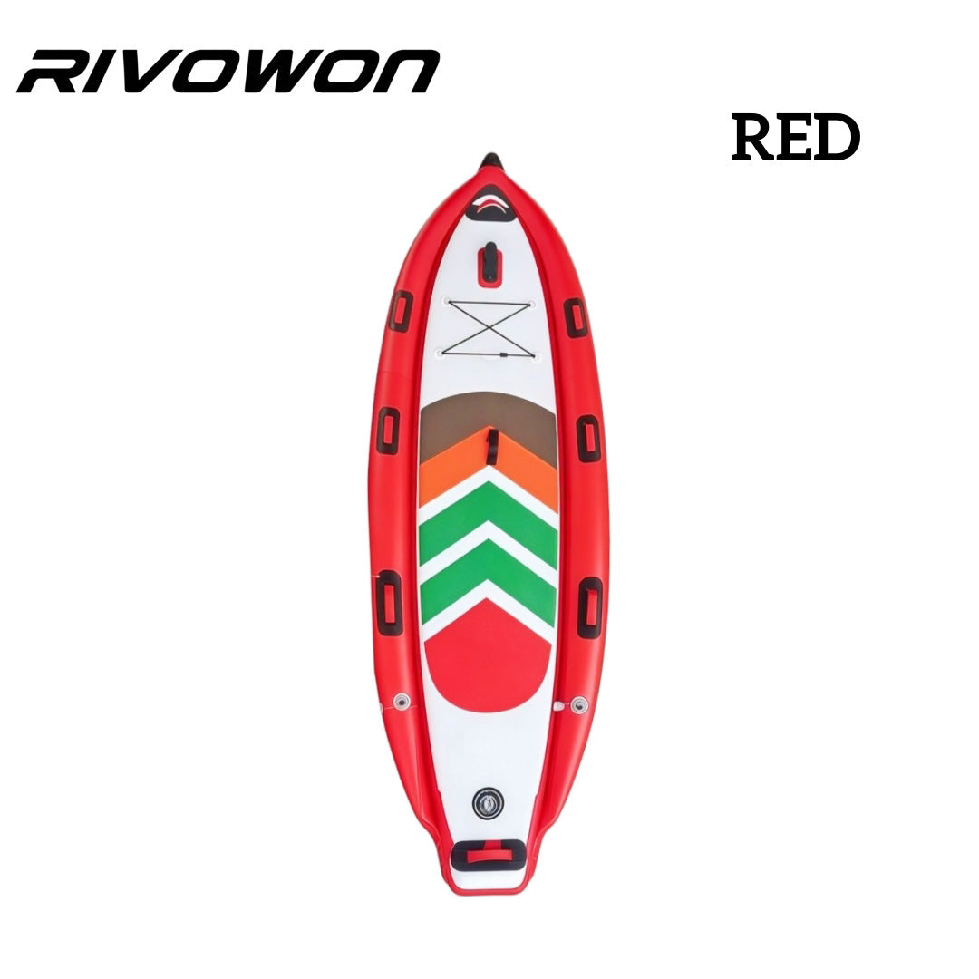 Inflatable Stand Up Paddle Board with Dual Air Chambers and Non-Slip Deck