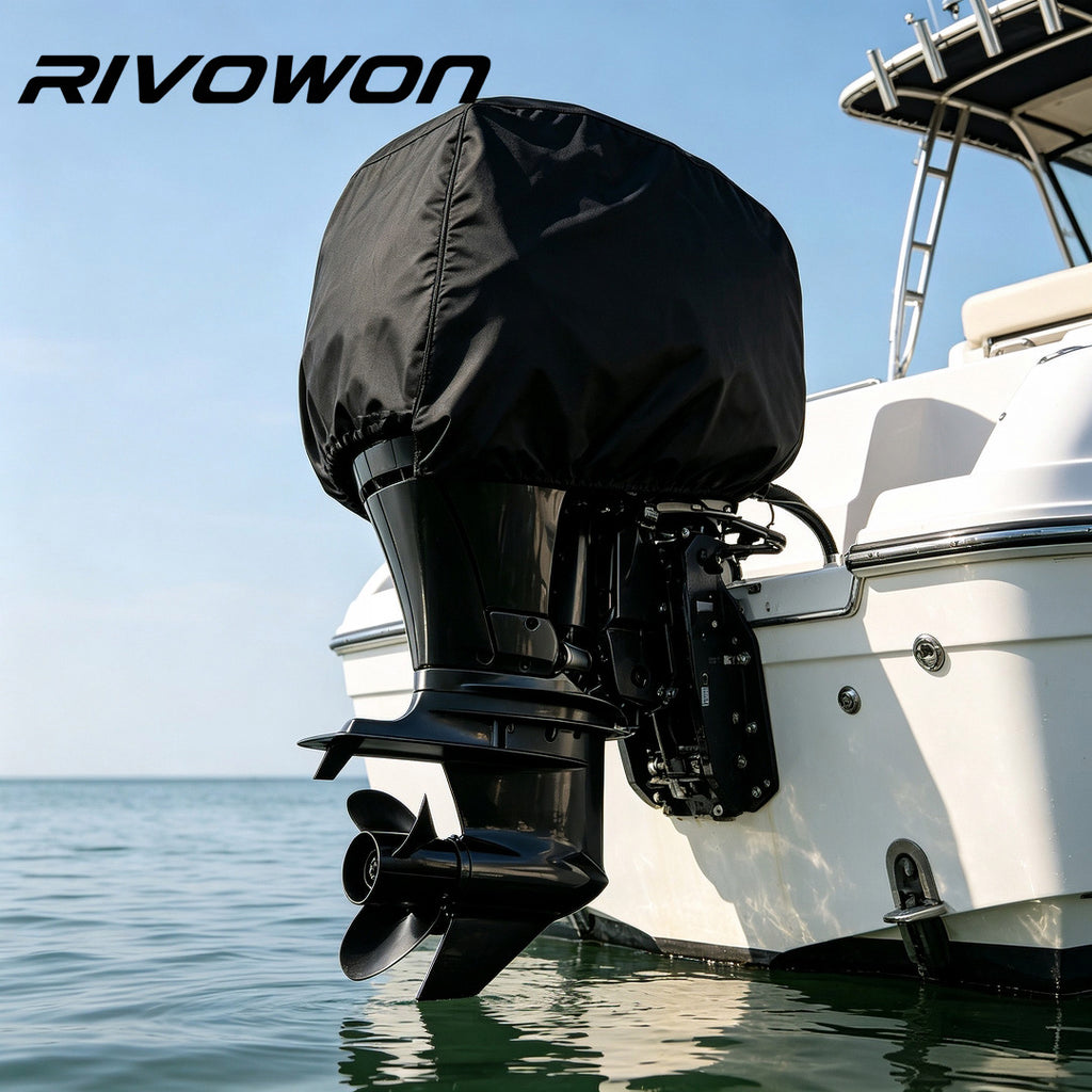 Waterproof Outboard Motor Cover for 6-18HP Engines, 600D Oxford