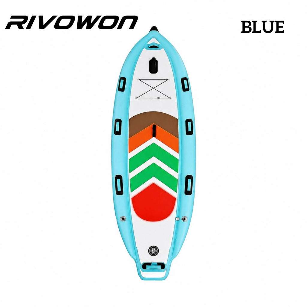 Inflatable Stand Up Paddle Board with Dual Air Chambers and Non-Slip Deck