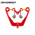 Carp Fishing Rod Rest with Dual Bite Alarm Bells and M8 Thread