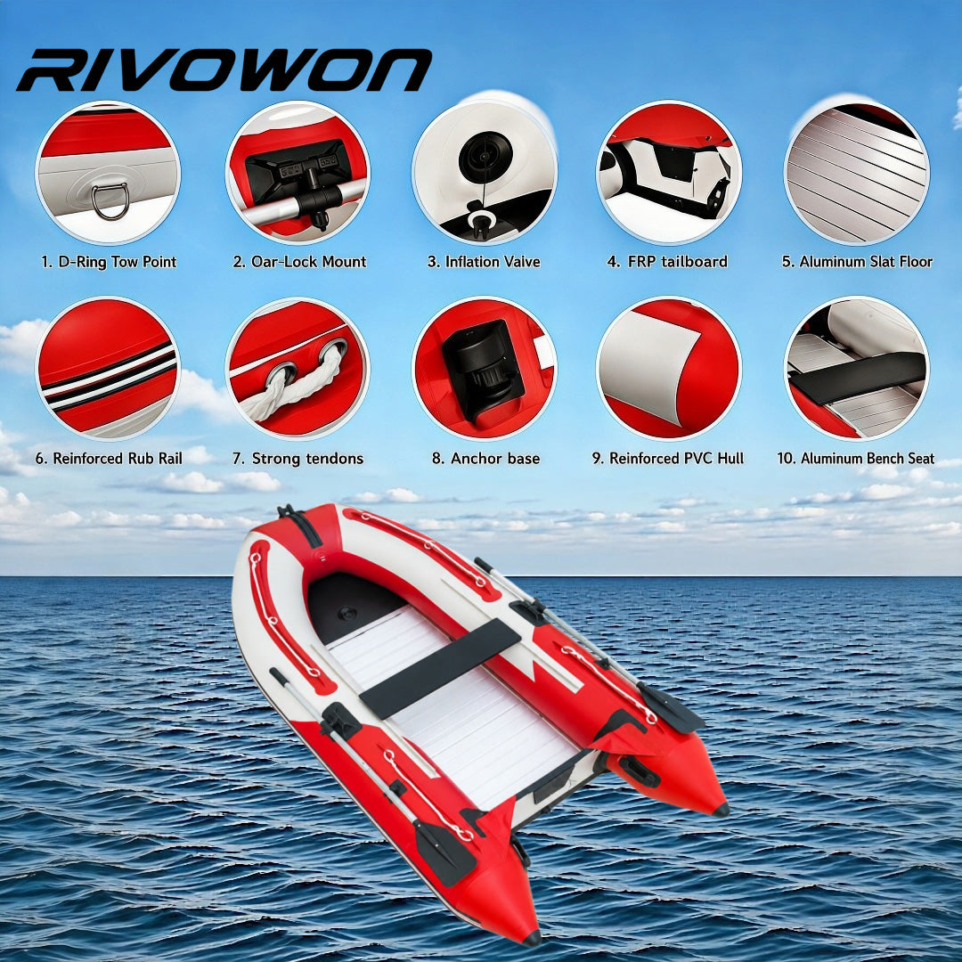 Red White Inflatable Kayak