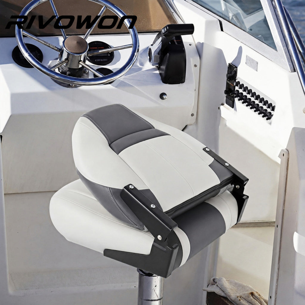 Six Colors High Back Foldable Marine Boat Seat with Thick Foam Padding