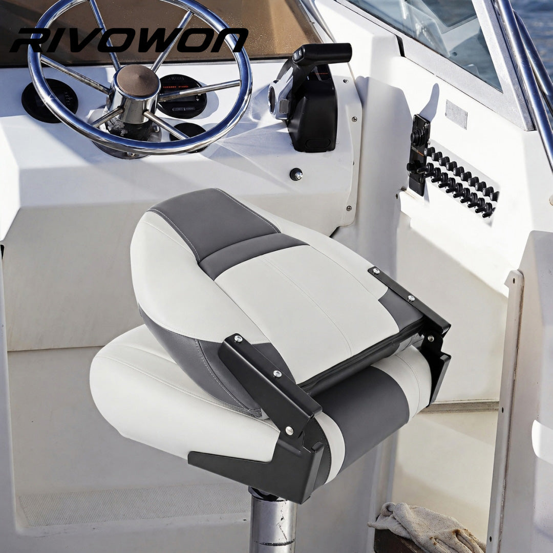 Six Colors High Back Foldable Marine Boat Seat with Thick Foam Padding