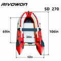 Red White Inflatable Kayak