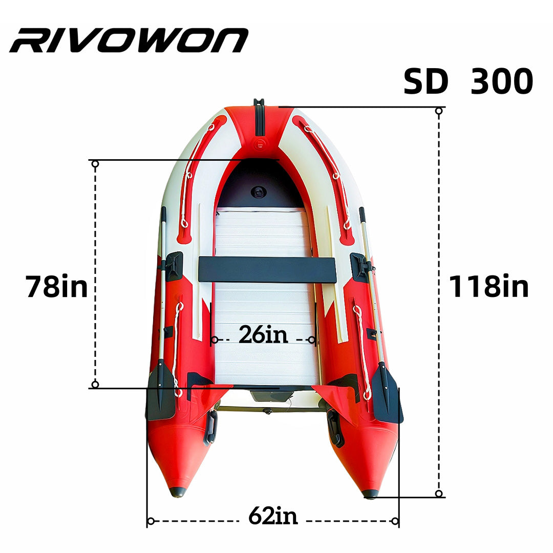 Red White Inflatable Kayak