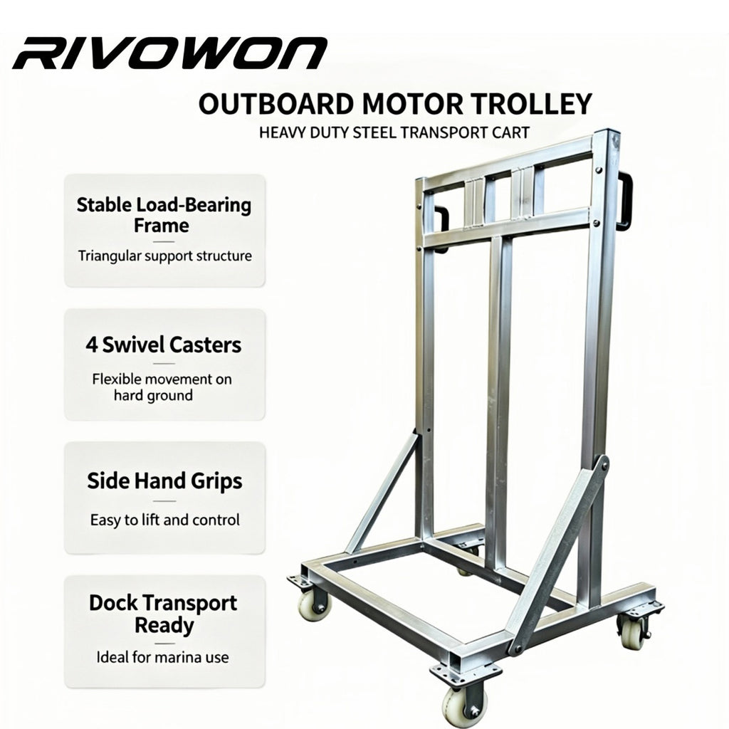 Maximum compatibility 60HP Outboard Motor Transport Dolly Cart
