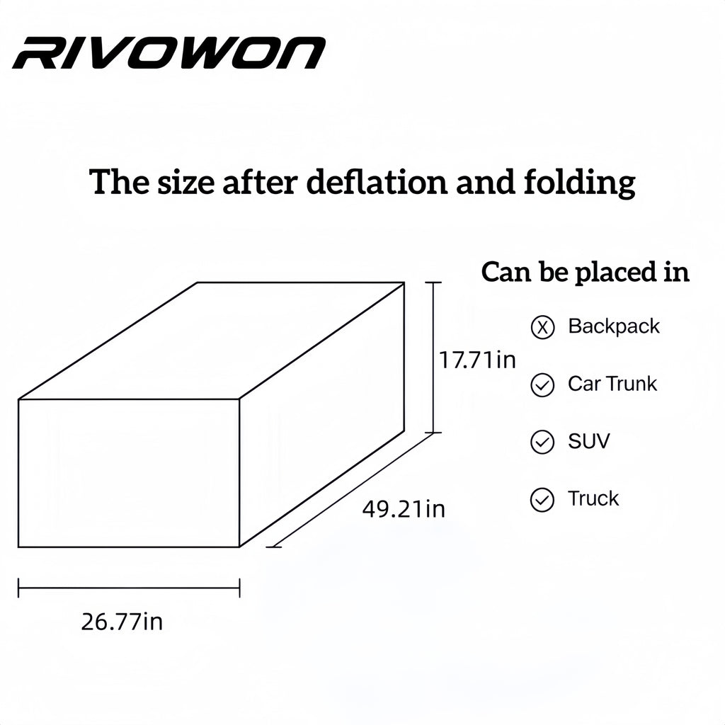 RIVOWON SD400 Inflatable Dinghy  Air Floor with EVA Decking