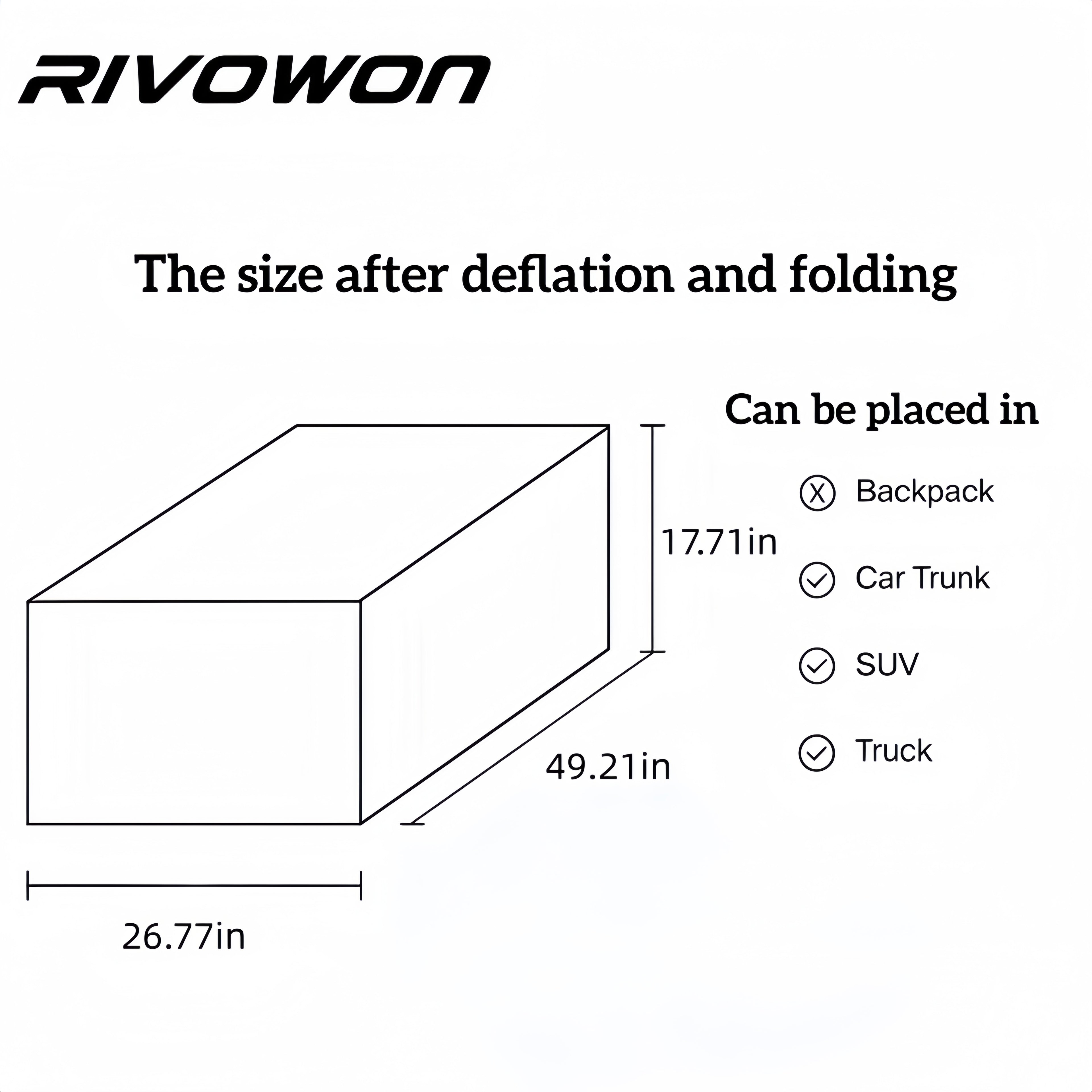 RIVOWON SD400 Inflatable Dinghy  Air Floor with EVA Decking
