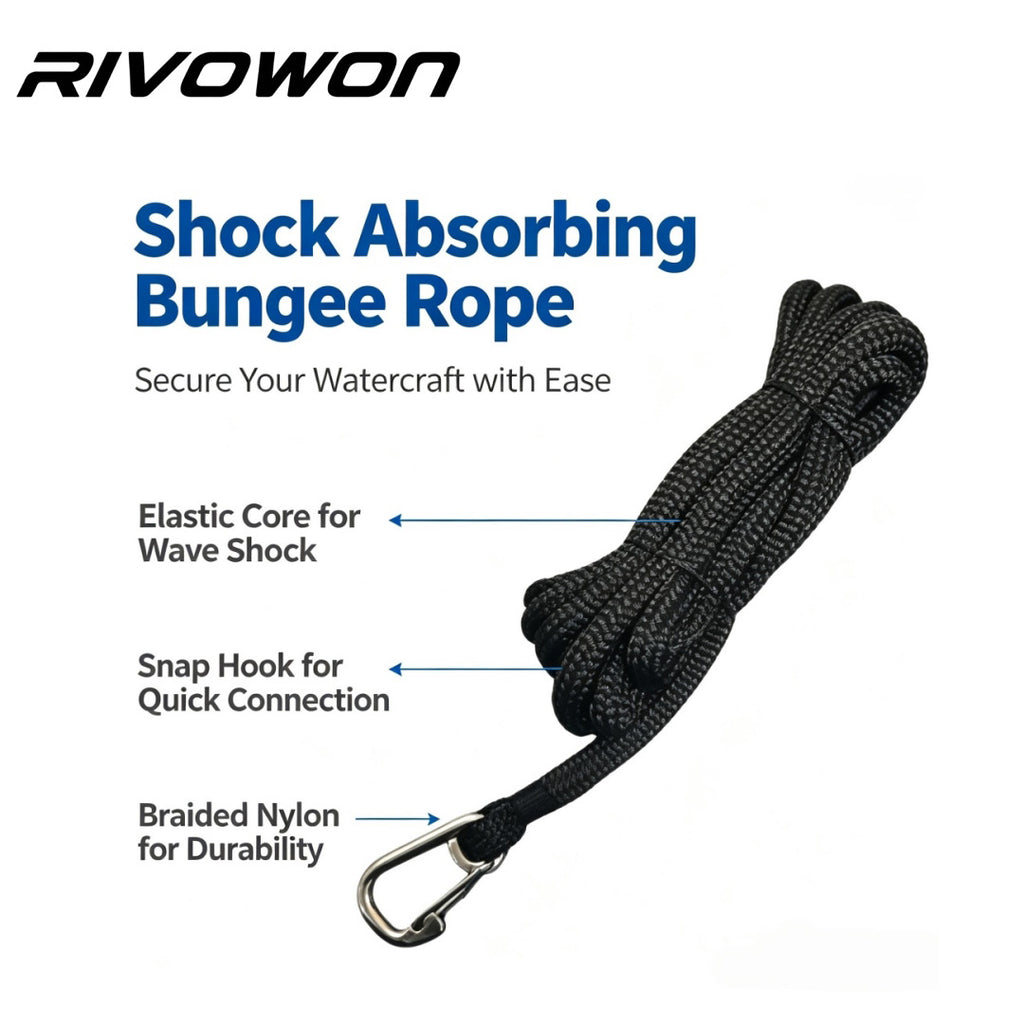 2 Colors Boat Dock Line with Stainless Steel Snap Hook