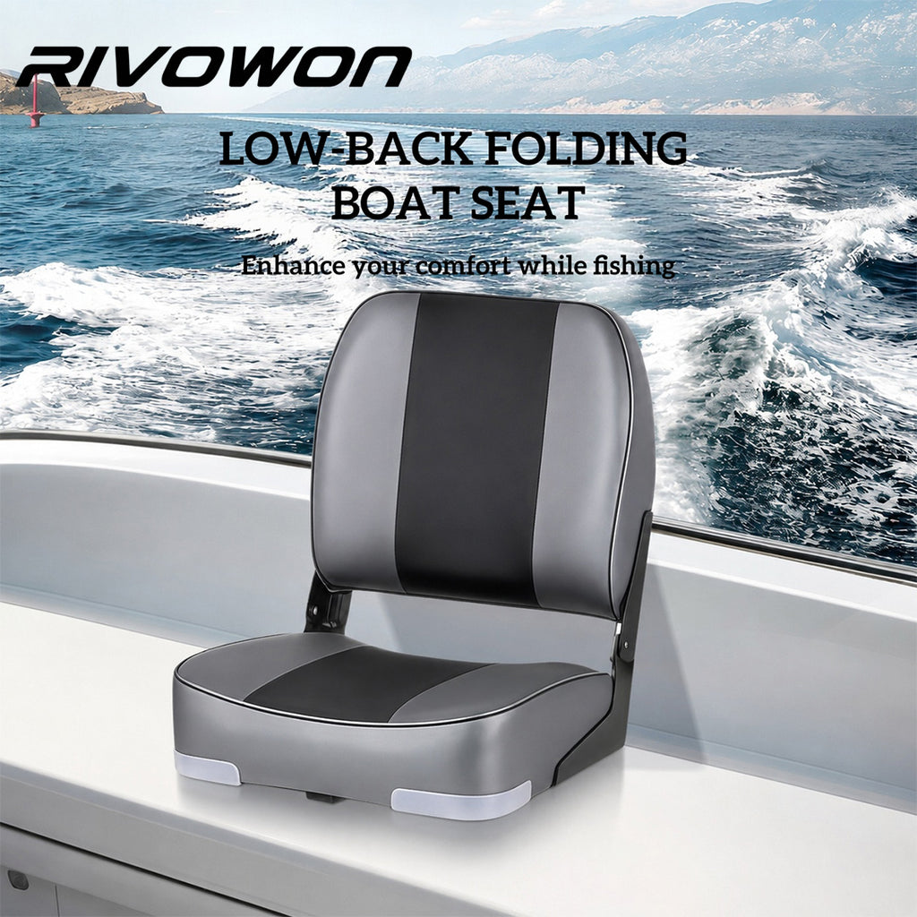 Three-color foldable marine seat - Foldable fishing boat chair