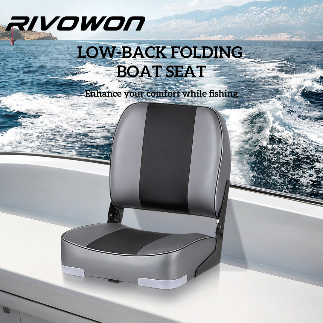 Three-color foldable marine seat - Foldable fishing boat chair