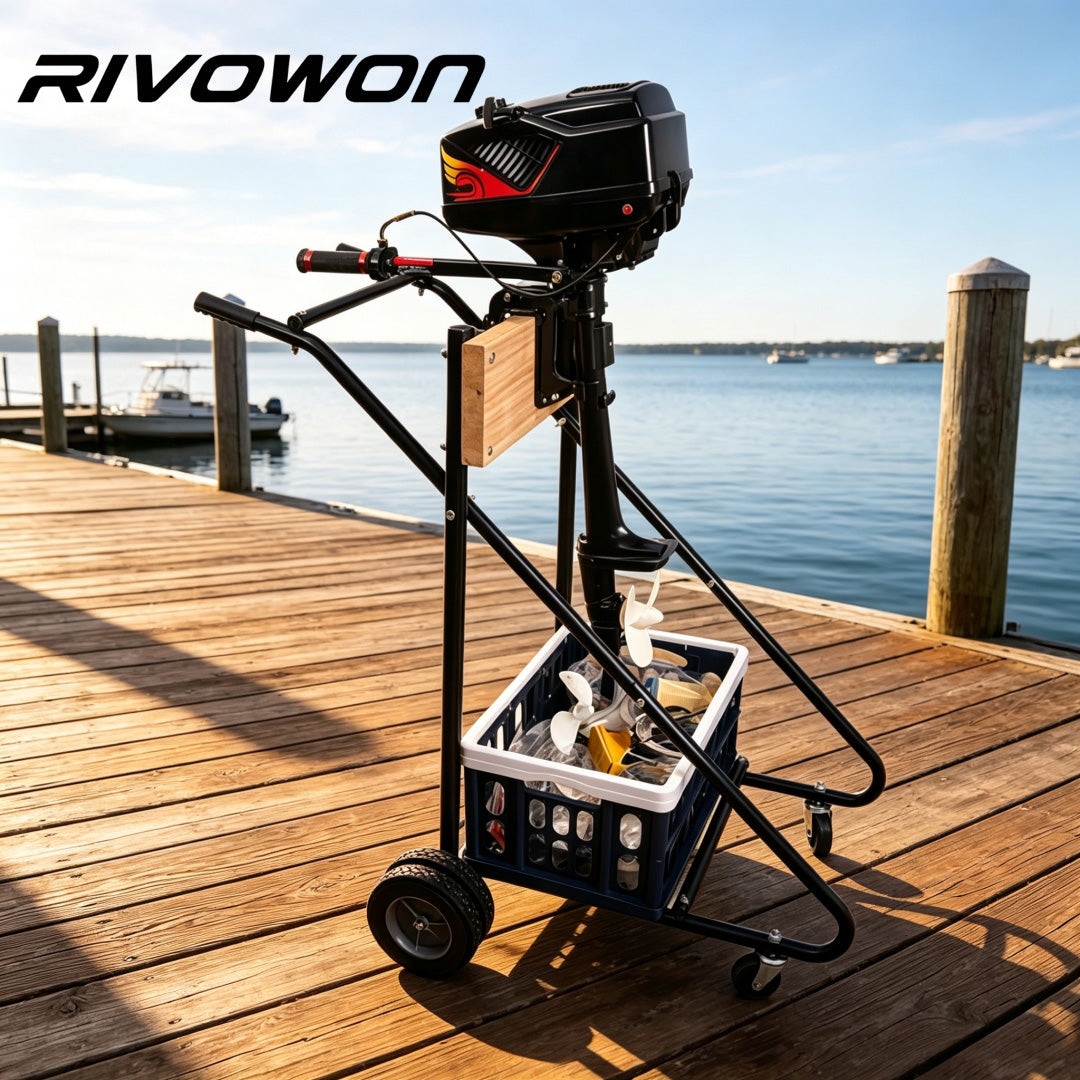 Maximum compatibility 30HP Outboard Motor Trolley Cart for Dock Transportation