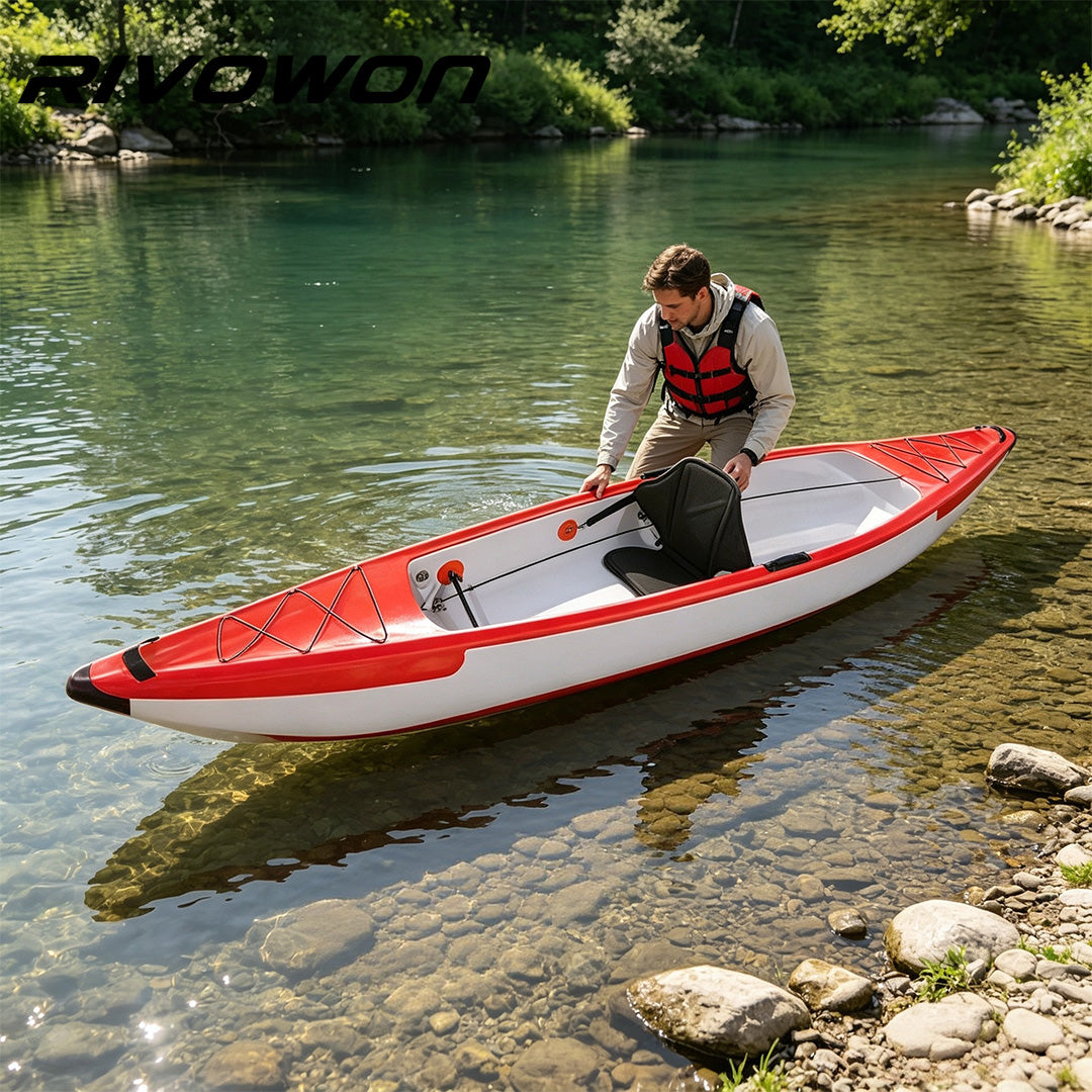 Drop-Stitch Inflatable Kayak for 1-2 Adults